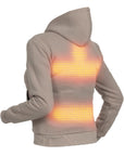 Heated Hoodie - Women | Dual Heating | Beige