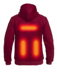 Heated Hoodie PRO | Men - Burgundy