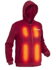 Heated Hoodie - Men | Dual Heating - Burgundy
