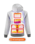 Heated Hoodie - Men | Dual Heating - Grey