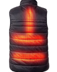 Padded Heated Bodywarmer Men - Dual Heating | USB