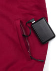 Heated Hoodie - Men | Dual Heating - Burgundy