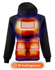 Heated Hoodie - Women | Dual Heating | Black