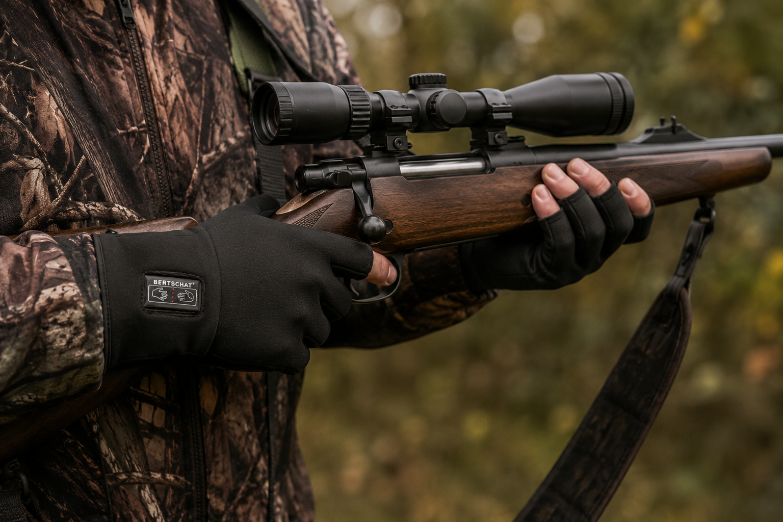 Heated Fingerless Liner Gloves – Dual Heating