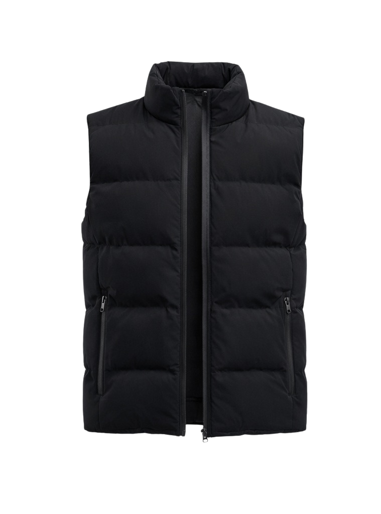 Men's Heated Padded Body Warmer Black – Dual Heating