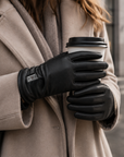 Heated Leather Gloves for Women – Dual Heating