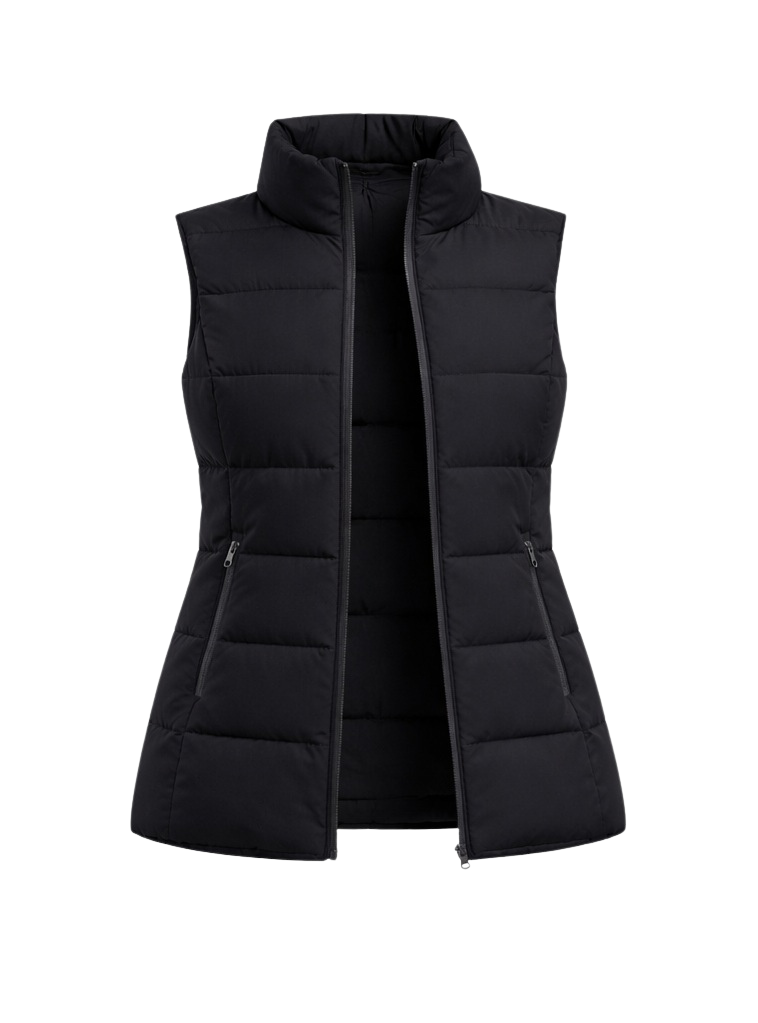Women's Heated Padded Body Warmer Black – Dual Heating